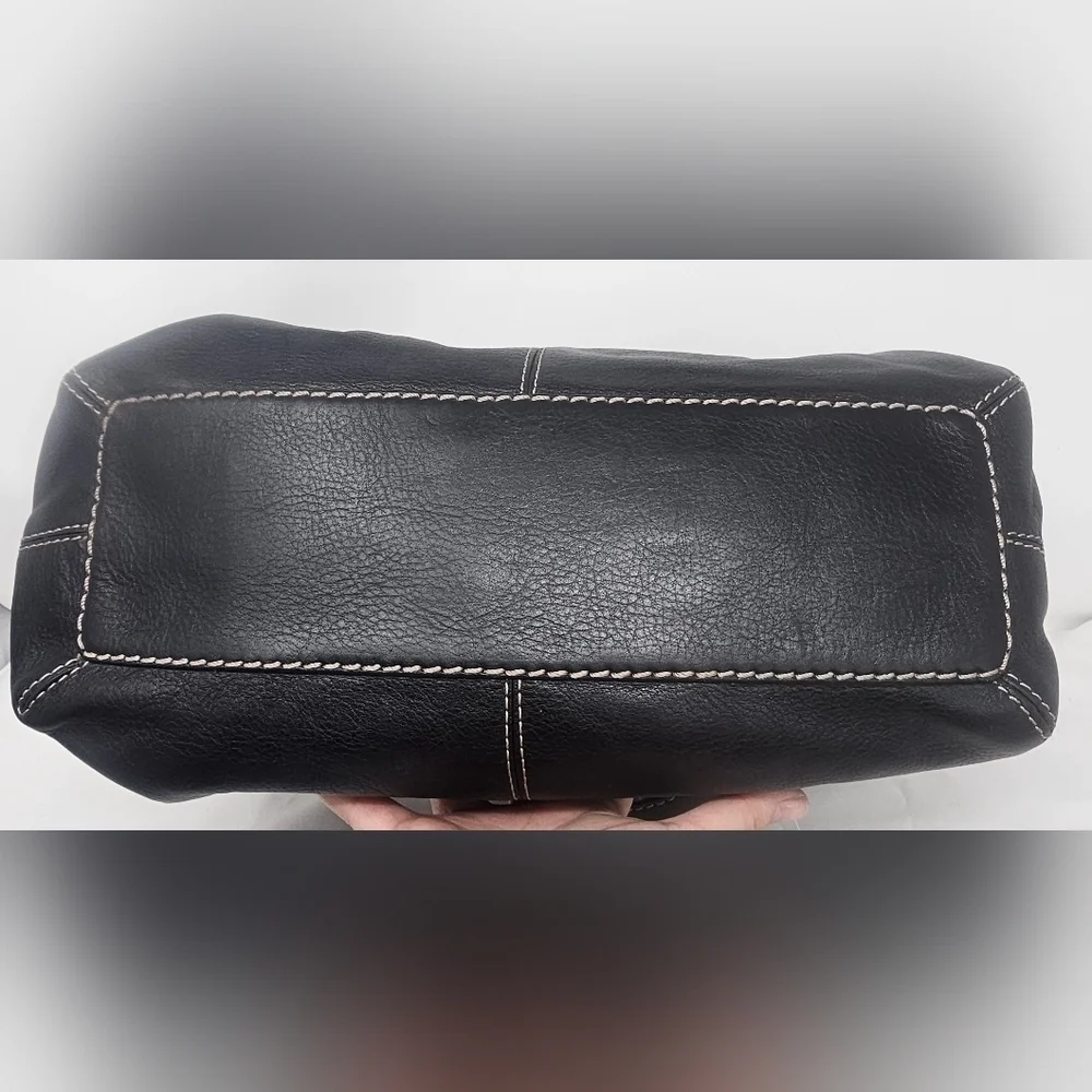 Michael Kors Hudson Large Black Pebbled Leather Shoulder Bag Satchel NWT $398